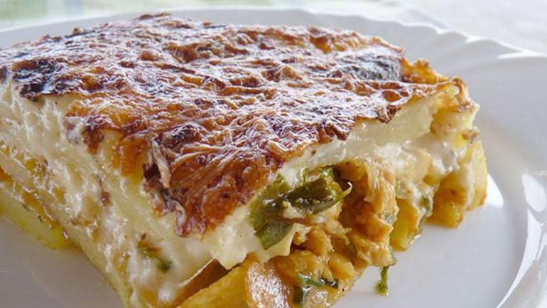 Mουσακάς…παραλλαγή (με λαχανικά και κοτόπουλο)